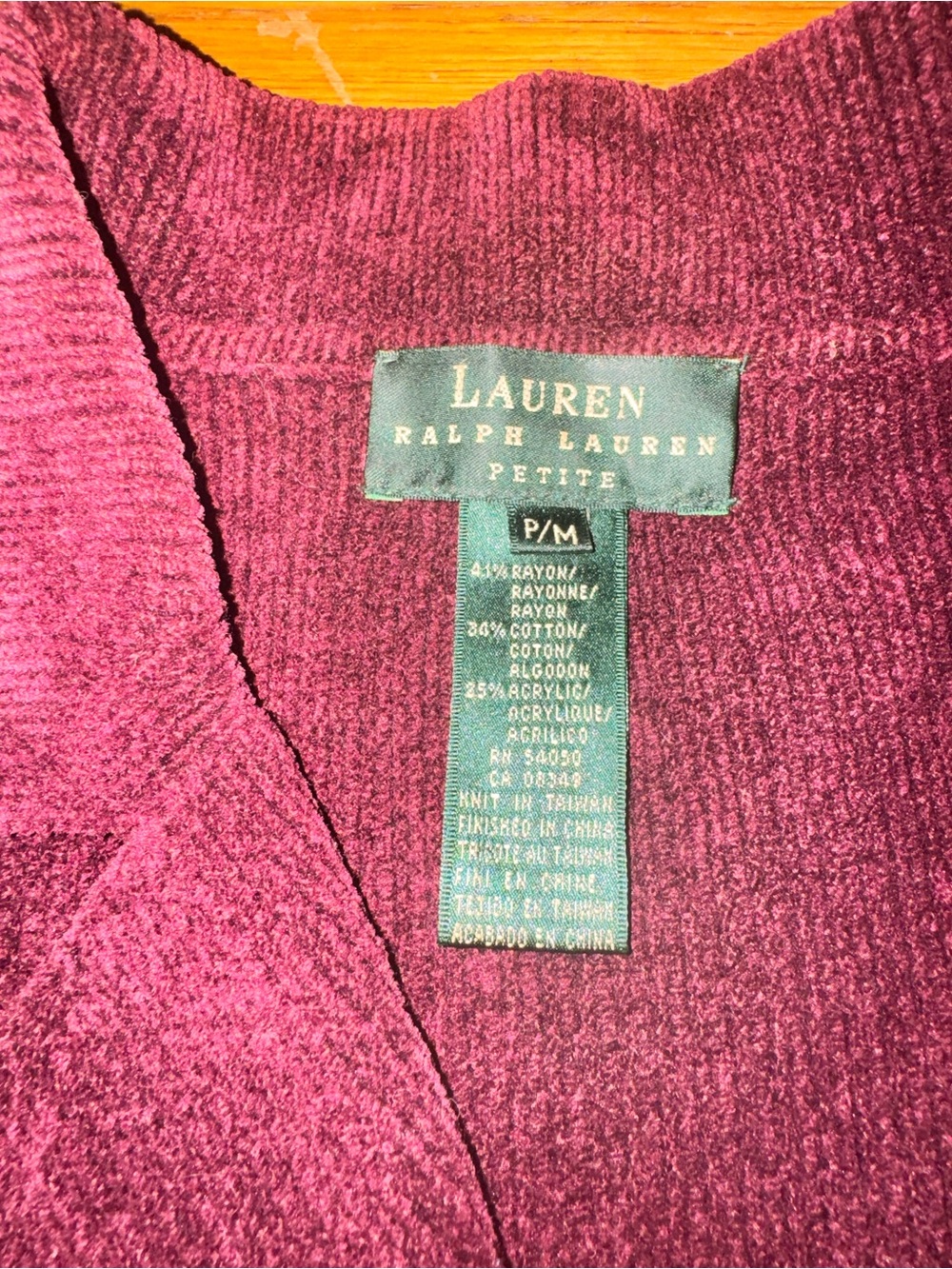 Ralph Lauren Double RL Burgundy Corduroy Double-Breasted Blazer with Crest - Picture 10 of 11